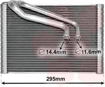 VAN WEZEL 1700V443 Испаритель, кондиционер