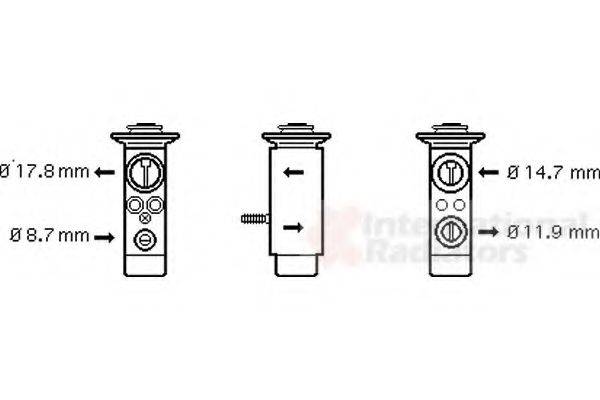 VAN WEZEL 30001093 Расширительный клапан, кондиционер