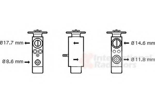 VAN WEZEL 30001098 Расширительный клапан, кондиционер