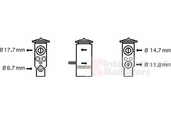 VAN WEZEL 30001111 Расширительный клапан, кондиционер