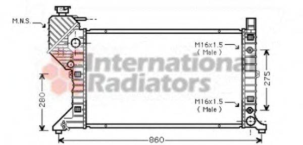 VAN WEZEL 30002343 Радиатор, охлаждение двигателя