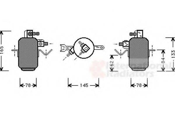 VAN WEZEL 3000D003 Осушитель, кондиционер