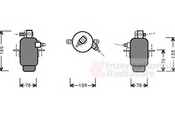 VAN WEZEL 3000D006 Осушитель, кондиционер