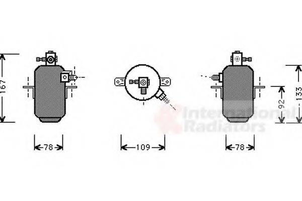 VAN WEZEL 3000D007 Осушитель, кондиционер