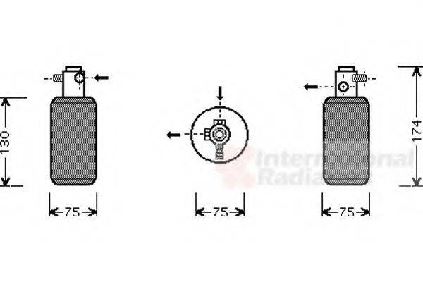 VAN WEZEL 3000D291 Осушитель, кондиционер