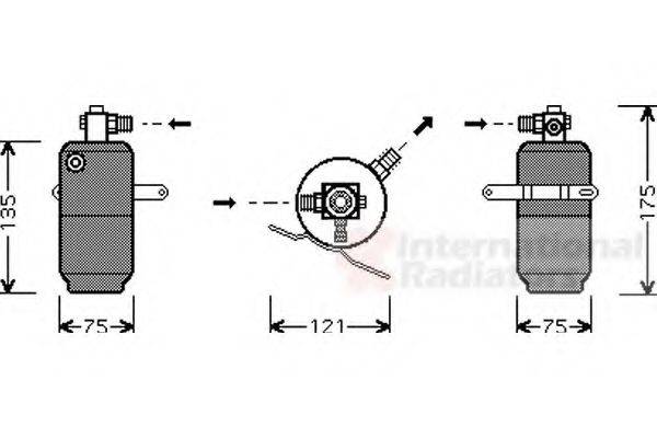 VAN WEZEL 3000D293 Осушитель, кондиционер