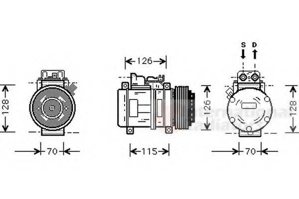 VAN WEZEL 3000K087 Компрессор, кондиционер