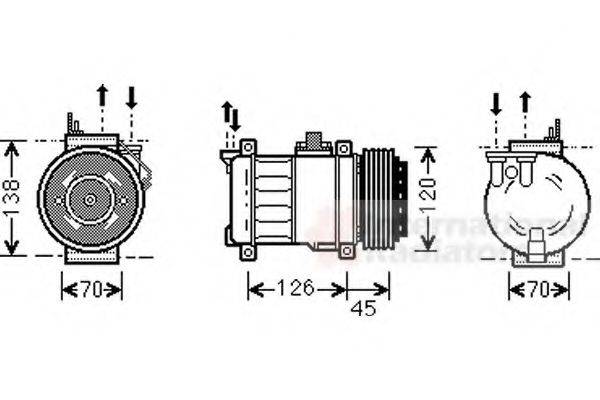 VAN WEZEL 3000K276 Компрессор, кондиционер