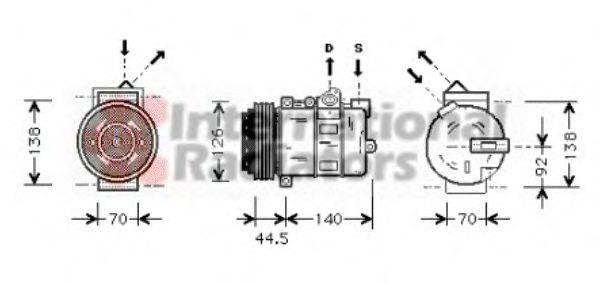 VAN WEZEL 3000K277 Компрессор, кондиционер