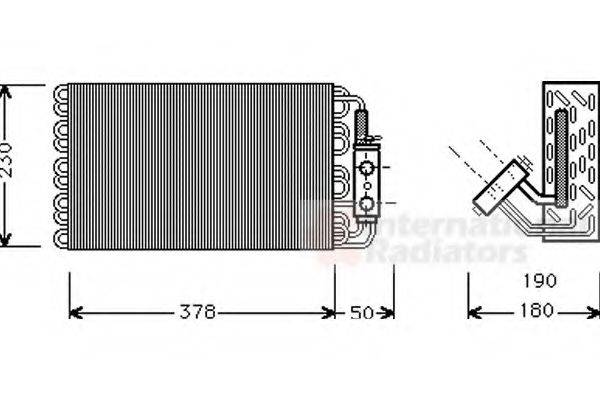 VAN WEZEL 3000V001 Испаритель, кондиционер