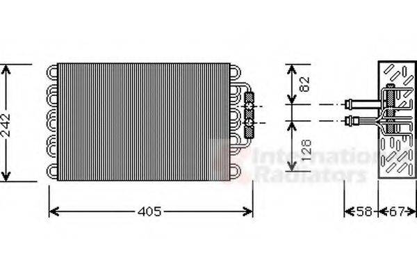 VAN WEZEL 3000V008 Испаритель, кондиционер