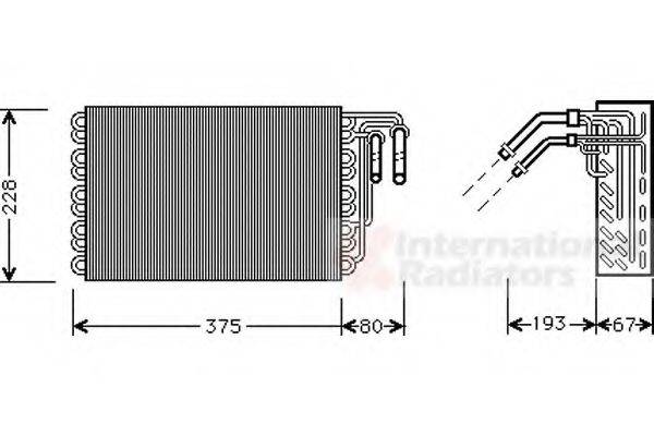 VAN WEZEL 3000V020 Испаритель, кондиционер