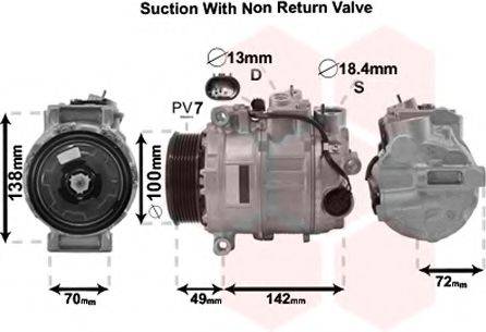 VAN WEZEL 3000K638 Компрессор, кондиционер