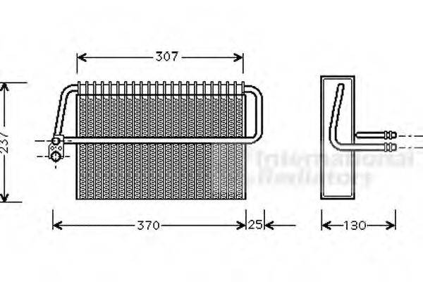 VAN WEZEL 3000V272 Испаритель, кондиционер