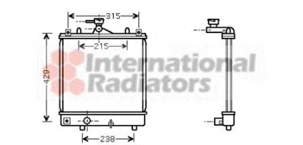 VAN WEZEL 37002330 Радиатор, охлаждение двигателя