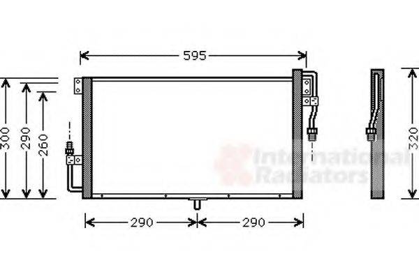 VAN WEZEL 37005268 Конденсатор, кондиционер