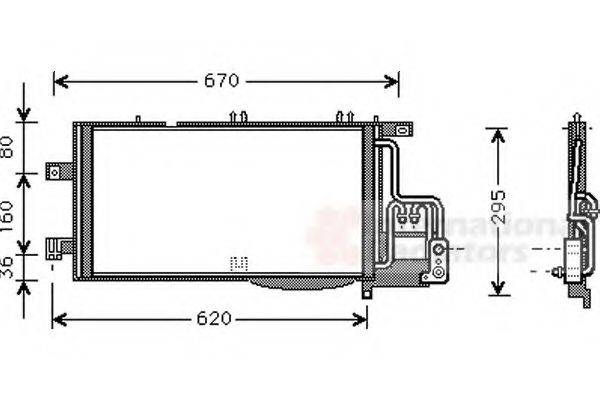 VAN WEZEL 37005370 Конденсатор, кондиционер