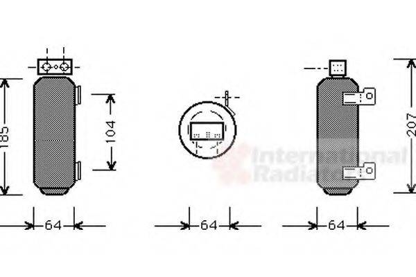 VAN WEZEL 3700D282 Осушитель, кондиционер