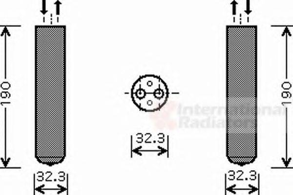 VAN WEZEL 3700D343 Осушитель, кондиционер