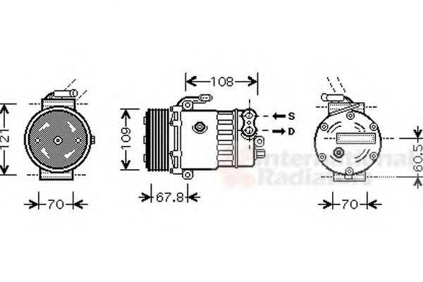 VAN WEZEL 3700K139 Компрессор, кондиционер