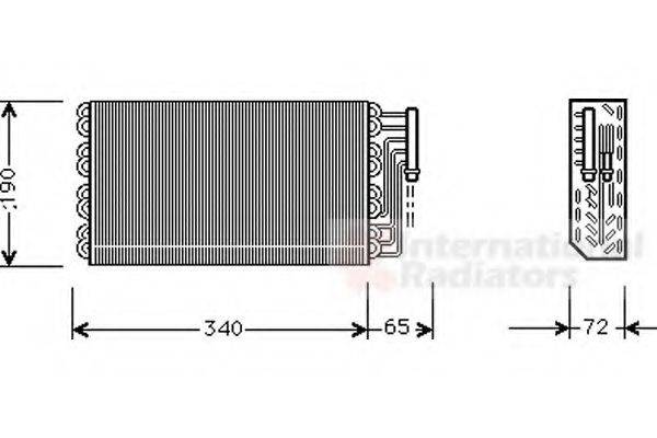 VAN WEZEL 3700V088 Испаритель, кондиционер