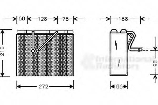 VAN WEZEL 3700V301 Испаритель, кондиционер