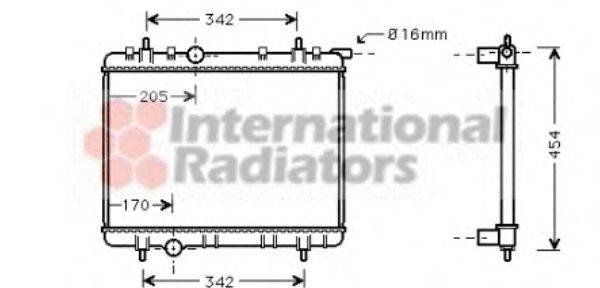 VAN WEZEL 40002260 Радиатор, охлаждение двигателя