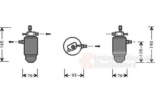 VAN WEZEL 4000D197 Осушитель, кондиционер