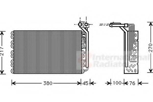 VAN WEZEL 4000V010 Испаритель, кондиционер