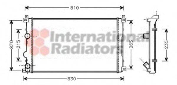 VAN WEZEL 43002321 Радиатор, охлаждение двигателя