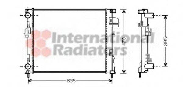 VAN WEZEL 43002327 Радиатор, охлаждение двигателя