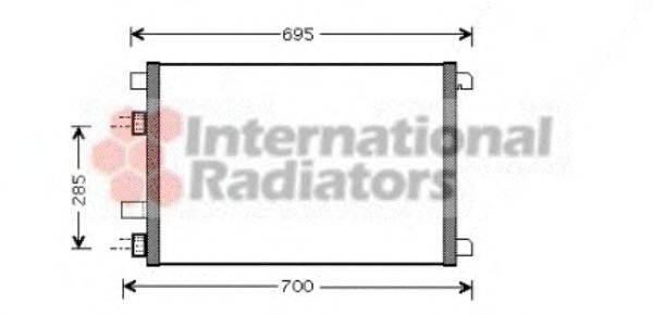 VAN WEZEL 43005305 Конденсатор, кондиционер