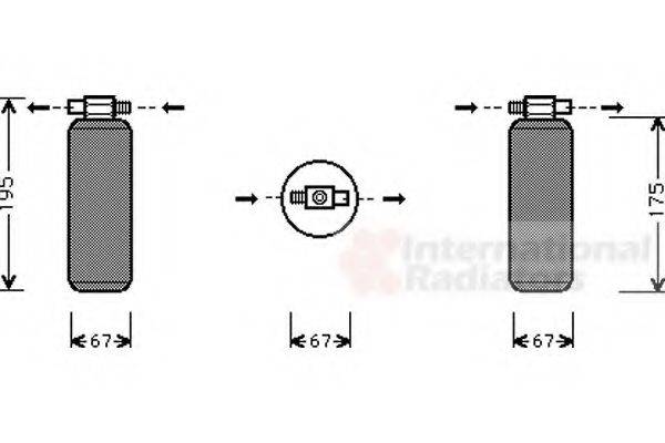 VAN WEZEL 4300D015 Осушитель, кондиционер