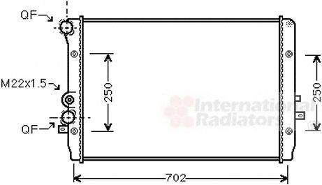 VAN WEZEL 58002193 Радиатор, охлаждение двигателя