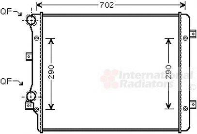 VAN WEZEL 58002207 Радиатор, охлаждение двигателя