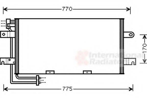 VAN WEZEL 58005195 Конденсатор, кондиционер