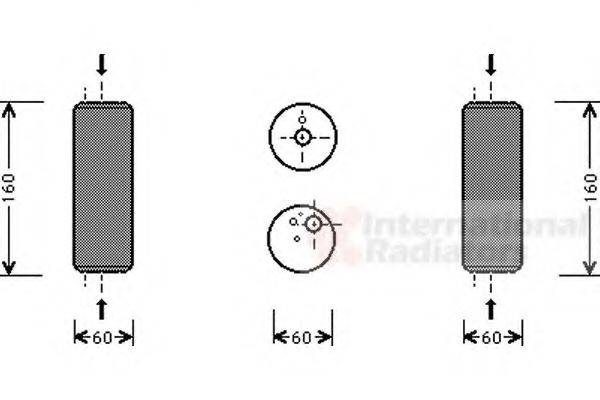 VAN WEZEL 5800D014 Осушитель, кондиционер