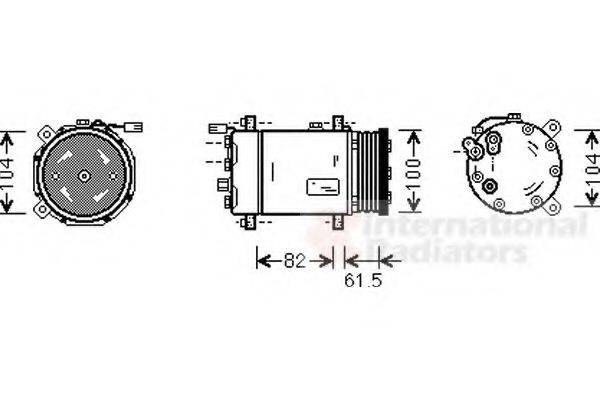 VAN WEZEL 5800K167 Компрессор, кондиционер