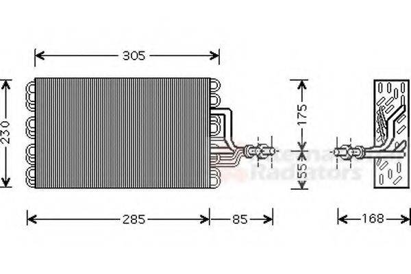 VAN WEZEL 5800V077 Испаритель, кондиционер