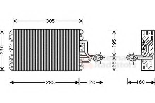 VAN WEZEL 5800V186 Испаритель, кондиционер