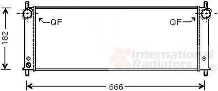 VAN WEZEL 74002045 Радиатор, охлаждение двигателя