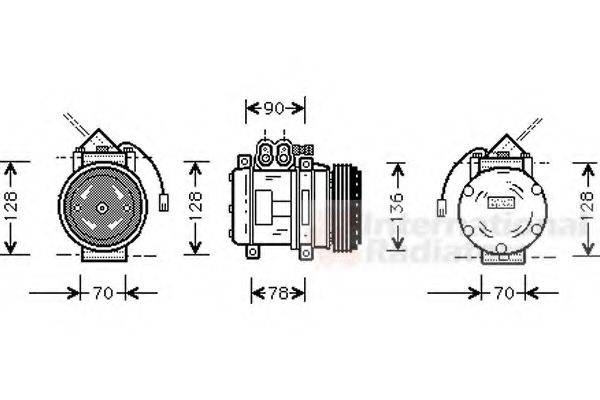 VAN WEZEL 7400K034 Компрессор, кондиционер