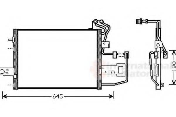 VAN WEZEL 76005015 Конденсатор, кондиционер