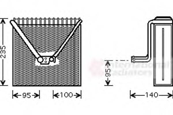 VAN WEZEL 7600V011 Испаритель, кондиционер