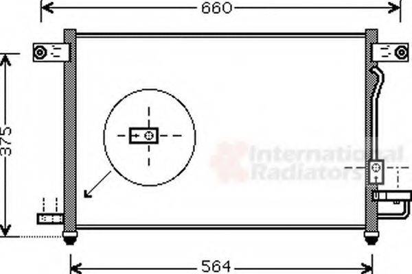 VAN WEZEL 81005049 Конденсатор, кондиционер