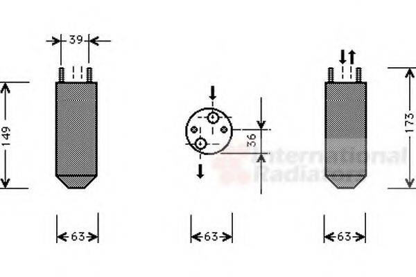 VAN WEZEL 8100D023 Осушитель, кондиционер