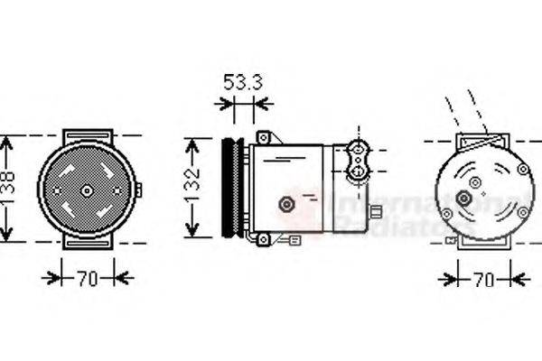 VAN WEZEL 8100K018 Компрессор, кондиционер
