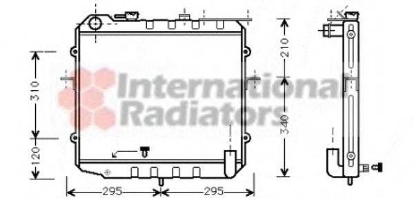 VAN WEZEL 83002024 Радиатор, охлаждение двигателя