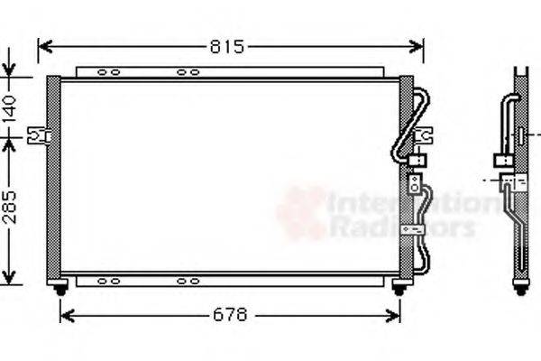 VAN WEZEL 83005014 Конденсатор, кондиционер