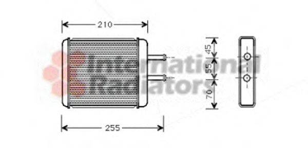 VAN WEZEL 83006010 Теплообменник, отопление салона